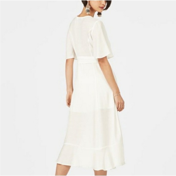 JustFab White High Low Dress - Picture 4 of 5